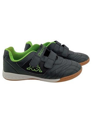 Kappa Fußballschuhe Kinder Größe 39 Schwarz Grün Klettverschluss Sport