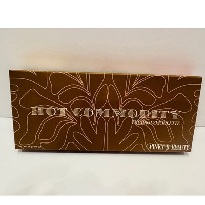 Pinky B Beauty Hot Commodity Bronzer Palette Womens OS Brown 4 Shade Glow Kit