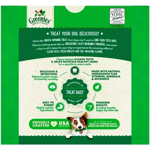 GREENIES Original TEENIE Natural Dental Dog Treats Pack of 130