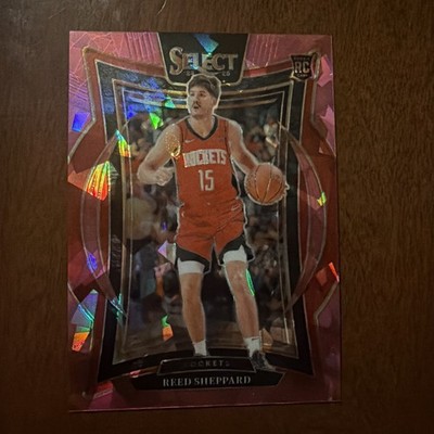 2024-25 Panini Select - Concourse Reed Sheppard #68 Purple Cracked Ice Prizm /99