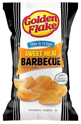 Golden Flake Thin & Crispy Potato Chips, 4.625 Oz Bags (Pack of 4)