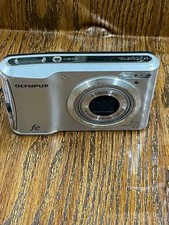 Olympus FE-47 Silver Compact Digital Camera Tested Working Seller Japan