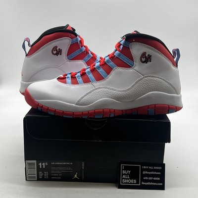 Size 11.5 - Air Jordan 10 Retro City Pack - Chicago for sale
