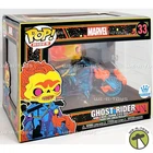 Funko POP Rides Marvel Black Light Ghost Rider 33 Bobble Head Vinyl Figure
