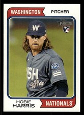 2023 Topps Heritage #651 Hobie Harris Rookie Card Washington Nationals