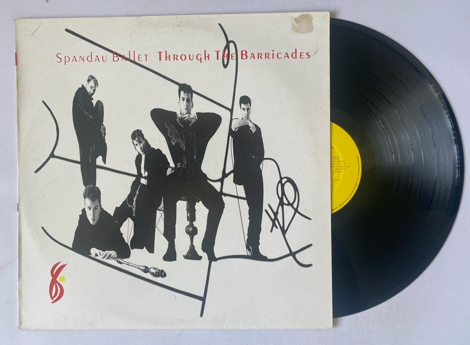 Spandau Ballet - Through The Barricades LP Record 4502591 CBS 1986 Vg+ / Vg