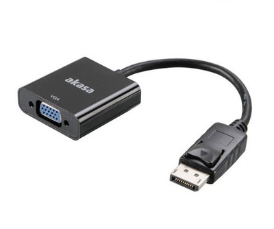 AKASA Displayport to D-sub - 20 cm - DP to VGA Adapter