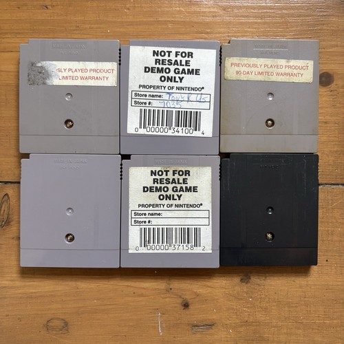 Nintendo Gameboy Not For Resale NFR Demo Kiosk Carts Games Bundle - Rare! - Picture 2 of 20