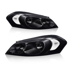 06-07 Monte Carlo 06-16 Impala Headlamp Smoky Lens Black Housing Clear Reflector
