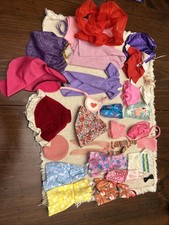 LOT OF VINTAGE BARBIE DOLL CLOTHES Tops Bathing Suits Skirt Dress Shorts 30 Pc
