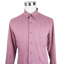 Vtg Triumph of California Large L Button up Shirt Red Striped