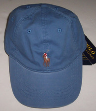 NWT Polo Ralph Lauren OLD ROYAL BLUE Men's STRETCH Chino Baseball Cap Hat PONY