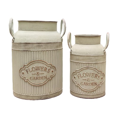 2x Flower Rustic Jug Decorative for Living Room Wedding Flower Arrangements - Picture 3 of 6