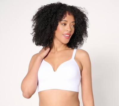 Women's Truekind Supportive Comfort Wireless Shaping Bra White Size Large