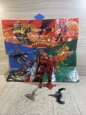 CENTURIONS DR TERROR Vintage Figure 100% COMPLETE w/ HELMET PROJECTILES DECAL