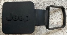 Excellent Used Condition Jeep Trailer Hitch Receiver Plug Cover 2 Side Attach Excellent Used Condition Jeep Trailer Hitch Receiver Plug Cover 2 Side Attach