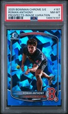 2025 BOWMAN CHROME SAPPHIRE EDITION PROSPECTS #167 ROMAN ANTHONY PSA 8