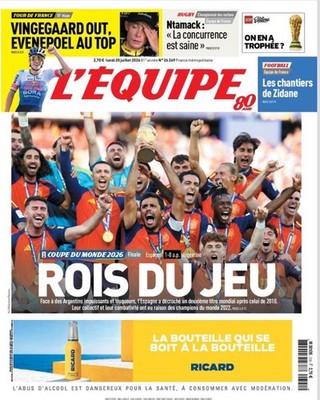 Zeitung L Team vom 20. Juli 2026 | Spanien Weltmeister | Spielkönige