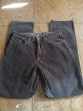 Vintage Y2K / 90s Eddie Bauer Mens 30x30 Straight Corduroy Pants Dark Brown