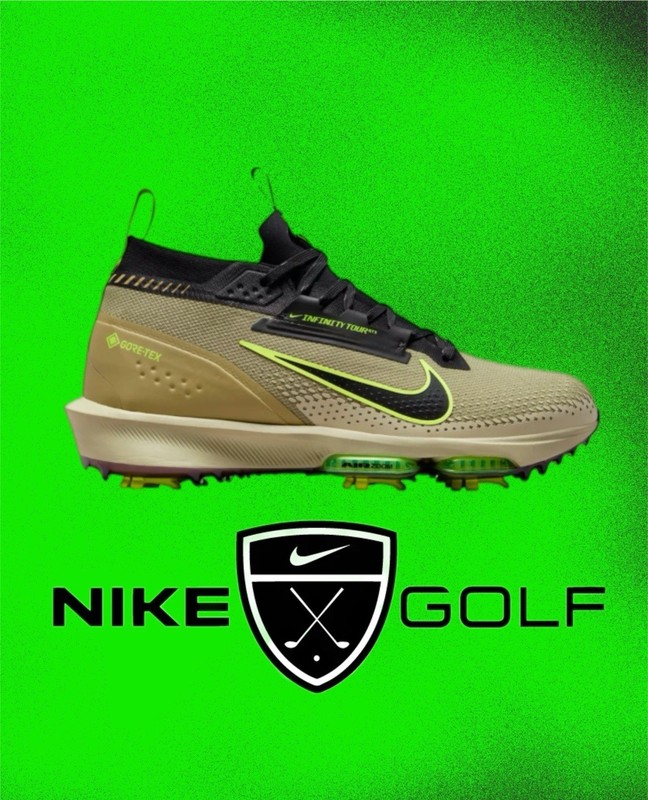 New Nike Infinity Tour 2 Gore-Tex Golf Shoes Olive Men’s Size 10 FV4897-300