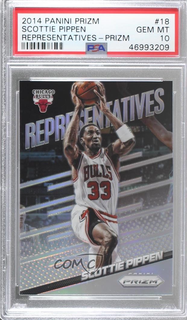 2014-15 Panini Prizm Representatives Scottie Pippen #18 PSA 10 GEM MT HOF g6p