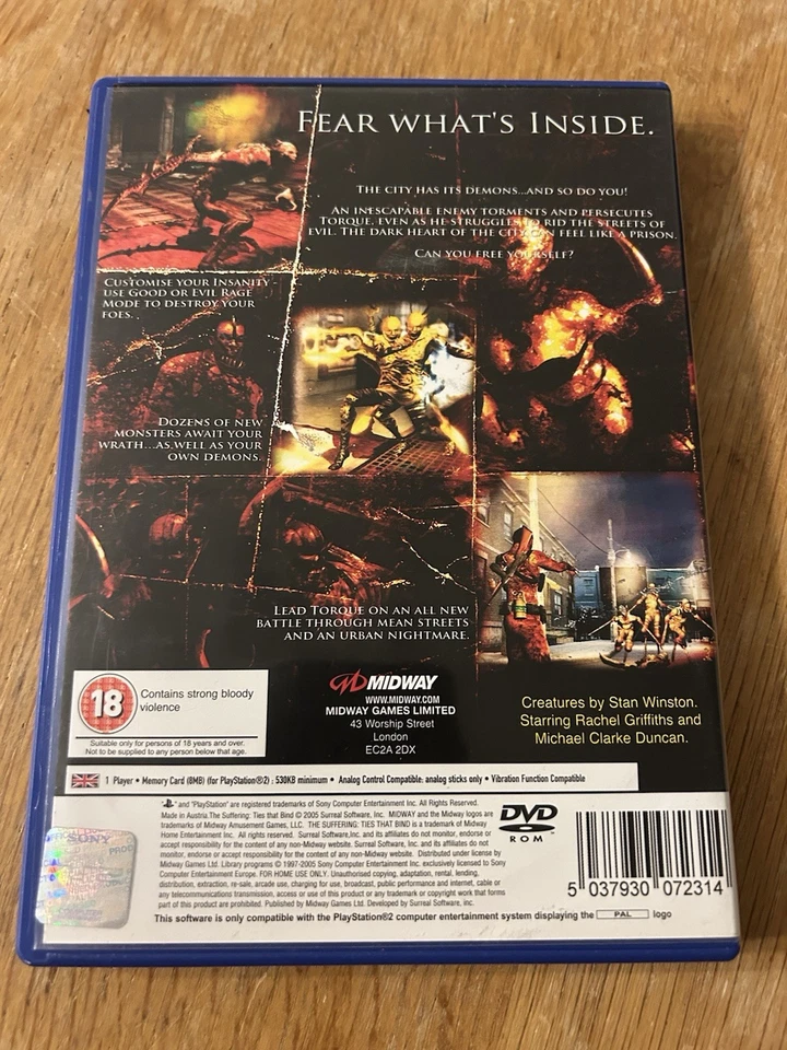 The Suffering Ties That Bind (Sony PlayStation 2) - PAL - PS2 - Image 2 of 3