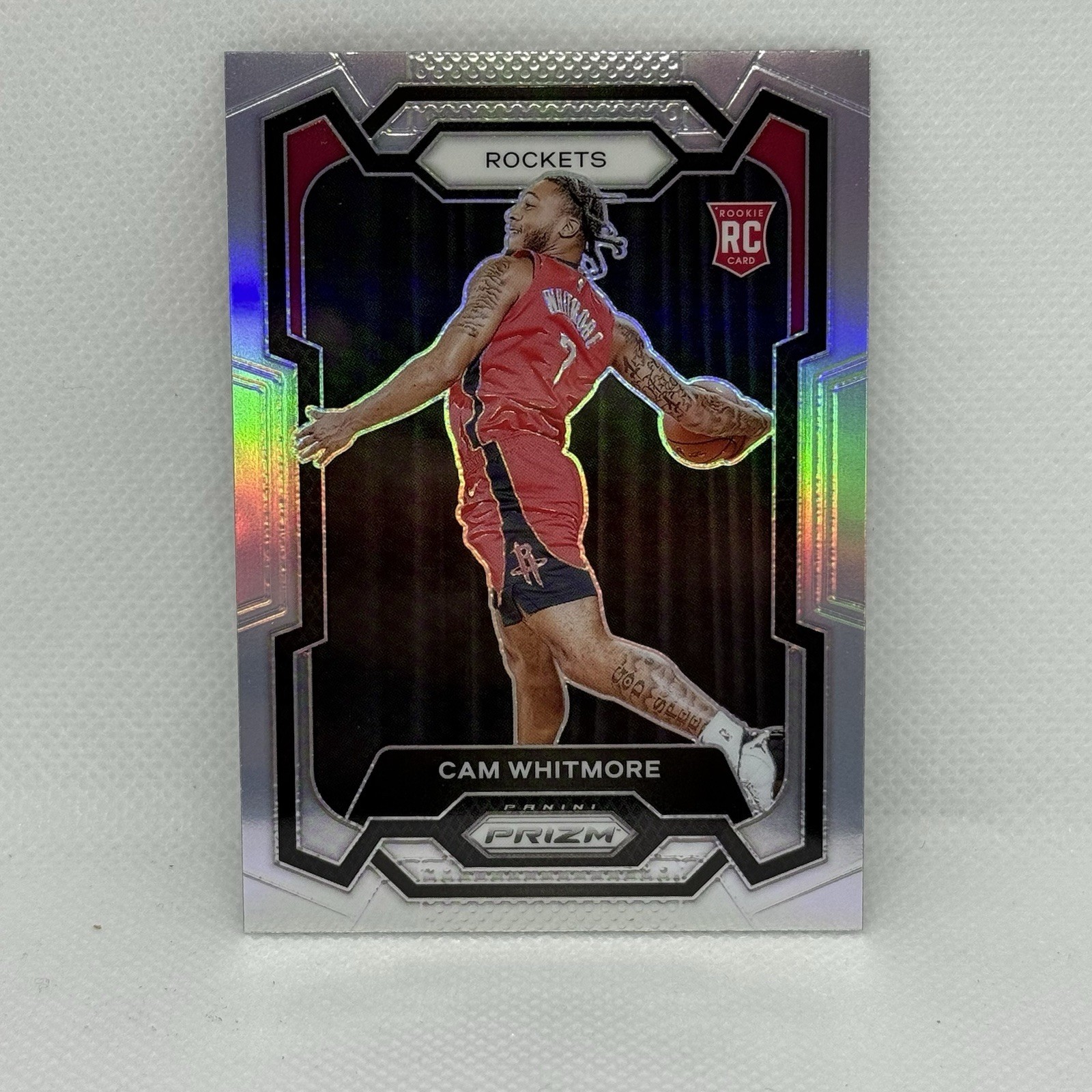 2023-24 Panini Prizm Cam Whitmore #129 Silver Prizm Rookie (RC)