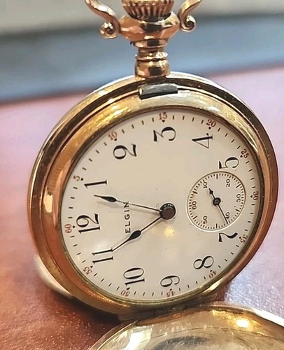 Antique 1911 Elgin Medical Size OS Hunting case Pocket Watch