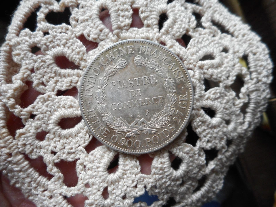 1909-A  FRENCH INDOCHINA  Piastre Silver Coin - Image 2 of 4