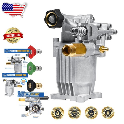 #ad Upgrade Your Washer: 3 4quot; Shaft Pressure Pump 3300 PSI 2.5 GPM Rust Proof $89.09
