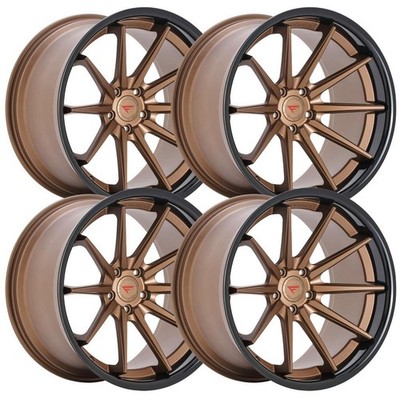(Set-4) Ferrada FR4 20x10 5x112 Bronze Black 28mm Wheels Rims 20 Inch