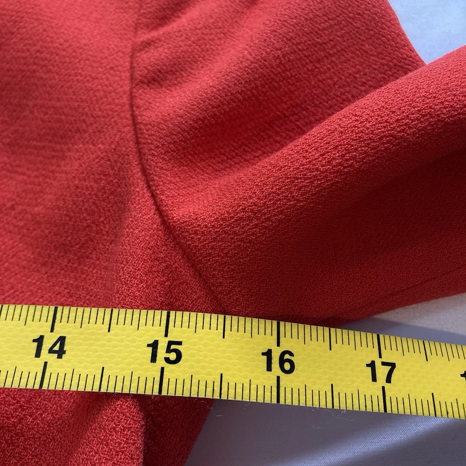 Vestido Teddie de Lã Laranja J Crew Tamanho 2 Atemporal Ajuste Clássico E Flare Adequado - Imagem 4 de 4