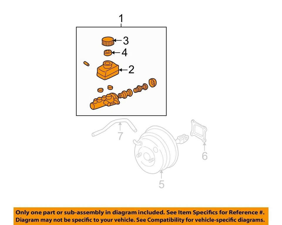 Cilindro maestro de frenos Subaru Forester 2003-2008 F8AO7 Foto 2 de 3