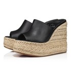 100% AUTH NEW WOMEN LOUBOUTIN ARIELLA PLATFORM WEDGE ESPADRILLE SANDALS US 10 — photo 2