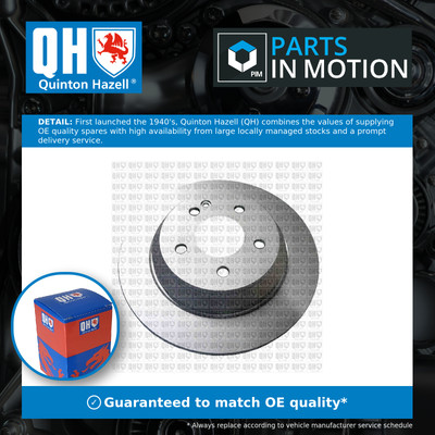 2x Brake Discs Pair Solid fits MERCEDES V220 W447 2.0D Rear 2019 on OM654.920 QH