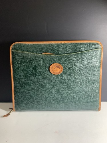 Dooney And Bourke Green Satchel With Hidden Handles - Picture 3 of 6