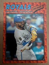 2026 Topps Heritage Maikel Garcia Heritage Orange /77 Color Of The Year