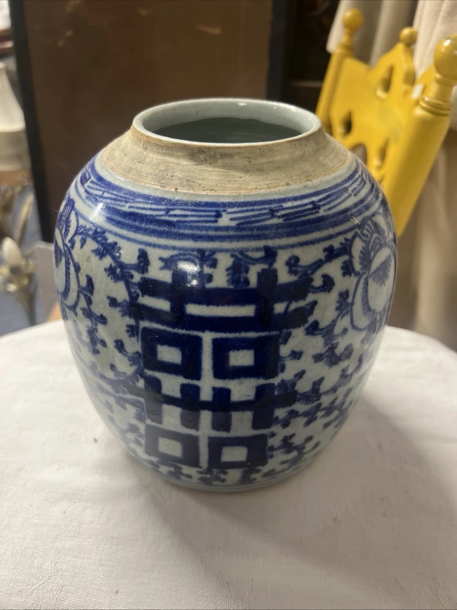 蓝色1800-1849 中国古董花瓶| eBay