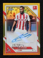 2025 Topps Chrome Bundesliga Gold Refractor 20/50 Linton Maina #BA-LMA Auto m9z