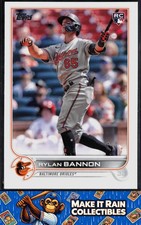 Rylan Bannon 2022 Topps Update #US70 Baltimore Orioles Rookie RC