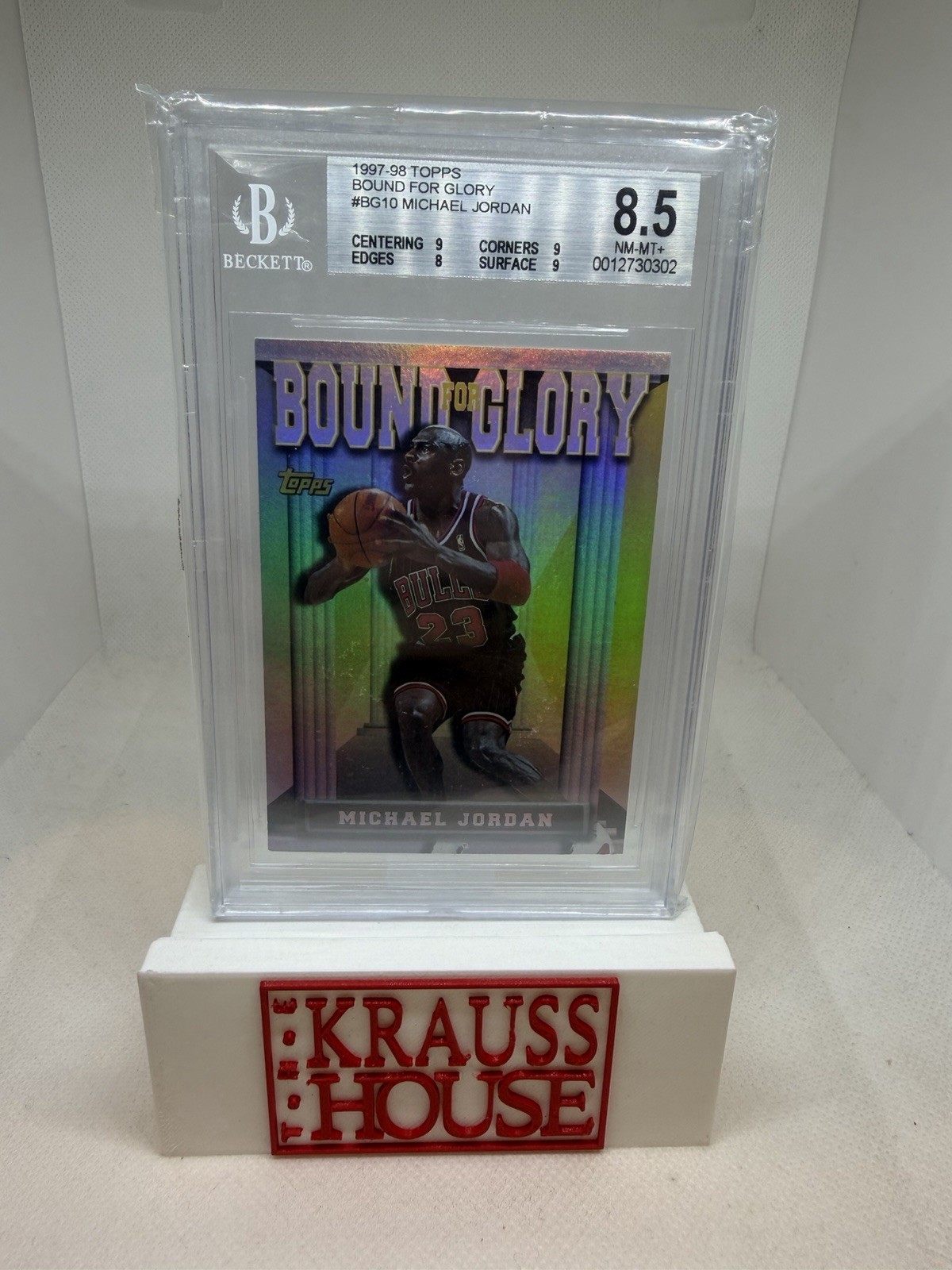1997-1998 Topps Bound For Glory Michael Jordan BGS 8.5