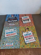 Where's Waldo Lot 4 Vintage Hardcover The Great Waldo Search Find Now Hollywood