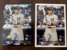 2025 Topps Archives - 1996 Topps Anthony Volpe #137 Black Foilboard & Base Card
