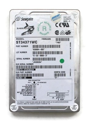Hdd, seagate 4.3gb 3.5'' scsi 80 pin