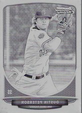 2013 Bowman Chrome Mini Printing Plates Black #286 Dustin Peterson /1 - BB