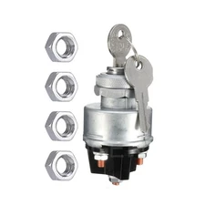 4-Position Universal Ignition Key Switch for 12V Car, Truck, Tractor, Trailer