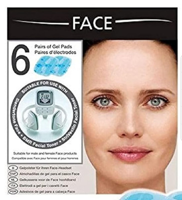 EMS Slendertone Face Toning Replacement 6 Twin Gel Pads New Sealed Exp 03/2017