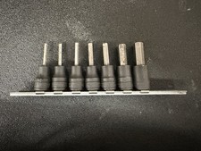 Snap On 3/8 Drive Impact Hex Bit Set SAE 7pc