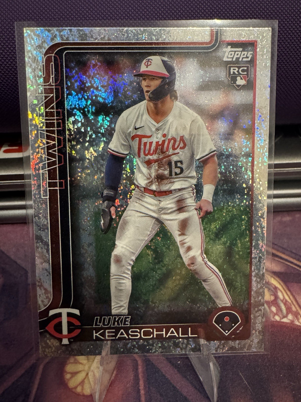 Topps 2025 Update Luke Keaschall Minnesota Twins #US16 Rookie Holo Foil