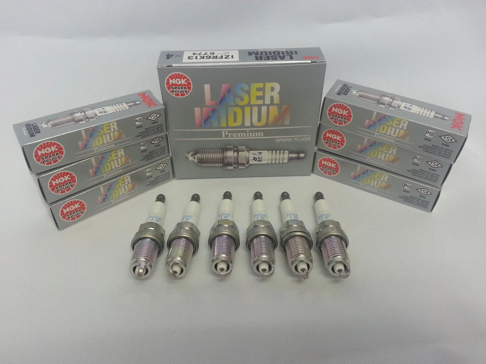 6pc NGK SPARK PLUG LASER IRIDIUM POWER - ILFR6B #6481